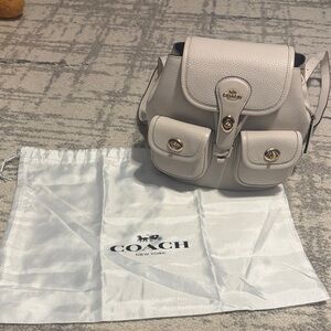 Coach Off-White Leather Backpack